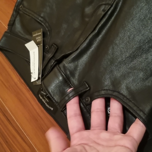 Banana Republic Coated Mid-Rise Skinny Fit Jeans Black Size 6R/28 - Picture 9 of 13